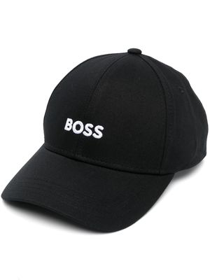 BOSS embroidered-logo cotton cap - Black