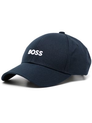 BOSS embroidered-logo cotton cap - Blue