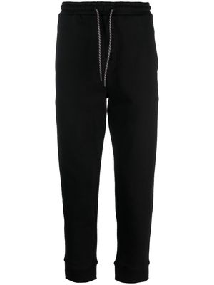 BOSS embroidered-logo sweatpants - Black