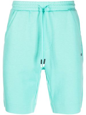 BOSS embroidered-logo track shorts - Green