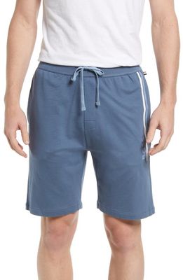 BOSS Essential Cotton Pajama Shorts in Bering Sea Blue
