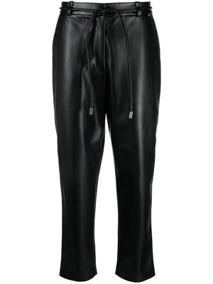 BOSS faux leather trousers - Black