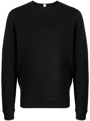 BOSS fine-knit crew-neck jumper - Black