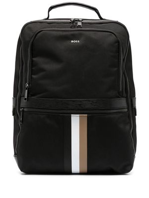 BOSS First Class Stripe backpack - Black