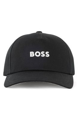 BOSS Fresco Cotton Baseball Cap in Black