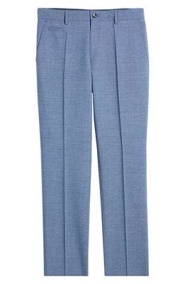 BOSS Genius Virgin Wool Blend Trousers in Medium Blue