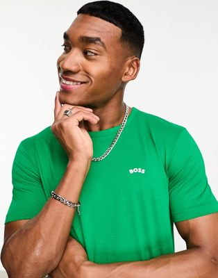 BOSS Green Tee Curved t-shirt in open green