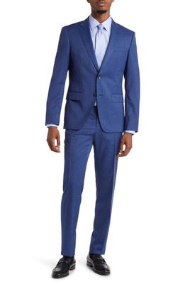 BOSS H-Huge Wool Blend Suit in Dark Blue