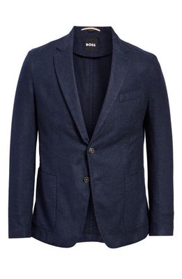 BOSS Hanry Wool Blend Sport Coat in Dark Blue