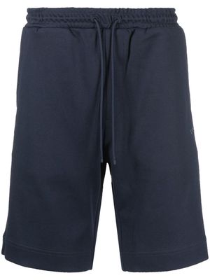 BOSS Headlo Curved cotton track shorts - Blue