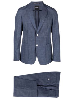 BOSS Henry single-breasted suit - Blue