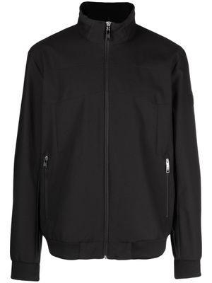 BOSS high-neck zip-up jacket - Black