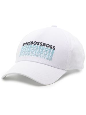 BOSS High Tech logo-lettering cap - White