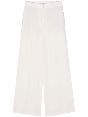 BOSS high-waist crepe palazzo pants - White