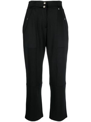 BOSS high-waisted cropped trousers - Black