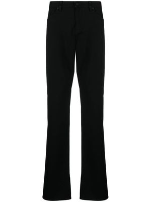 BOSS high-waisted straight-leg trousers - Black