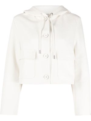 BOSS hooded cropped jacket - Neutrals