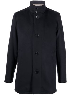 BOSS inner-layer wool-cashmere coat - Blue