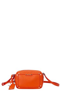 BOSS Ivy Leather Crossbody Bag in Bright Orange