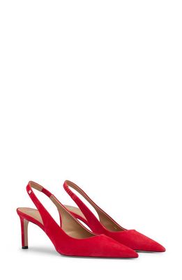 BOSS Janet Slingback Pointed Toe Pump in Open Red