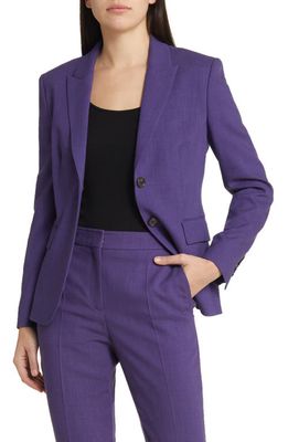 BOSS Juleah Two-Button Blazer in Mulberry