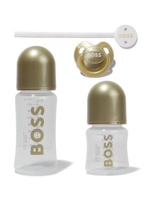 BOSS Kidswear bottle dummy gift set - White