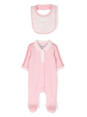 BOSS Kidswear cotton babygrow set - Pink
