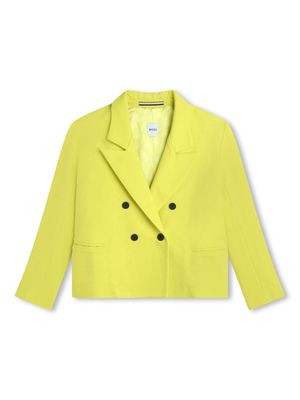 BOSS Kidswear double-breasted blazer - Yellow