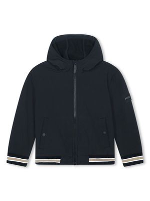 BOSS Kidswear front zip hoodie - Black