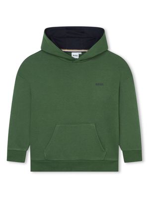 BOSS Kidswear graphic-print hoodie - Green
