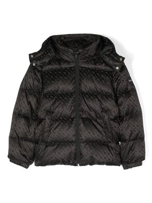 BOSS Kidswear hooded puffer jacket - Black
