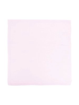 BOSS Kidswear knitted logo-jacquard blanket - Pink