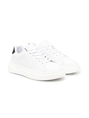 BOSS Kidswear lace-up low-top sneakers - White