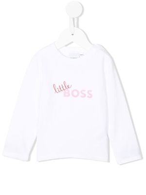 BOSS Kidswear Little Boss long sleeve T-shirt - White