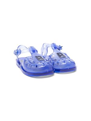 BOSS Kidswear logo-embellished jelly sandals - Blue