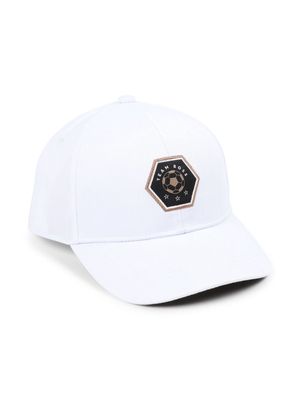 BOSS Kidswear logo-embroidered cotton-blend cap - White