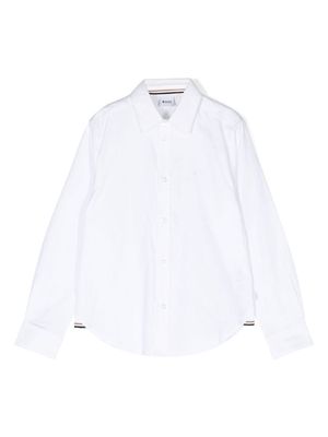 BOSS Kidswear logo-embroidered shirt - White