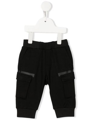 BOSS Kidswear logo-patch track pants - Black