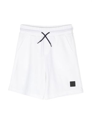 BOSS Kidswear logo-patch track shorts - White