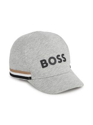 BOSS Kidswear logo-print cotton cap - Grey