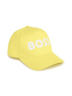 BOSS Kidswear logo-print cotton cap - Yellow