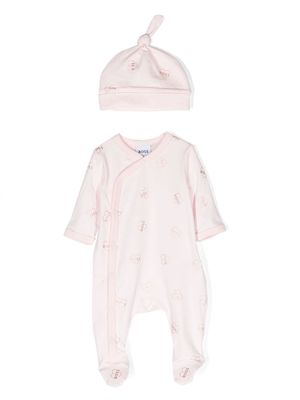 BOSS Kidswear logo-print cotton pyjama set - Pink