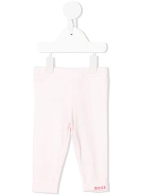 BOSS Kidswear logo-print leggings - Pink