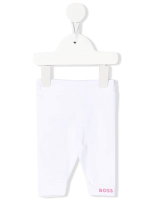 BOSS Kidswear logo-print leggings - White