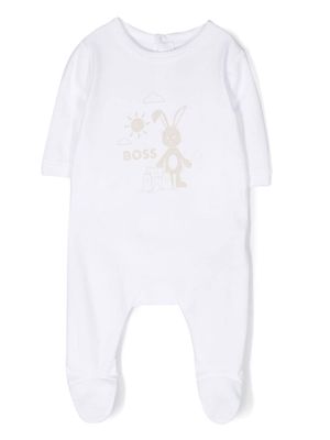 BOSS Kidswear logo-print pajamas - White