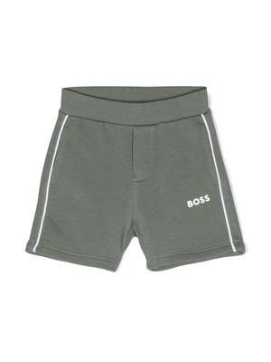 BOSS Kidswear logo-print shorts - Green