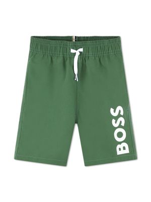 BOSS Kidswear logo-print track - Green
