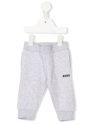 BOSS Kidswear logo-print track pants - Grey