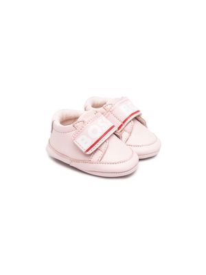 BOSS Kidswear logo-strap trainers - Pink