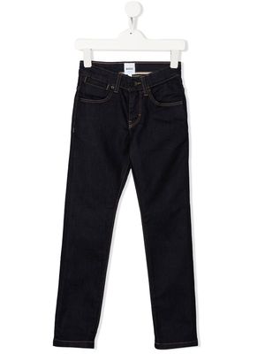 BOSS Kidswear mid-rise straight-leg jeans - Blue